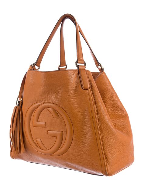 gucci soho medium tote|genuine gucci bag purse tote.